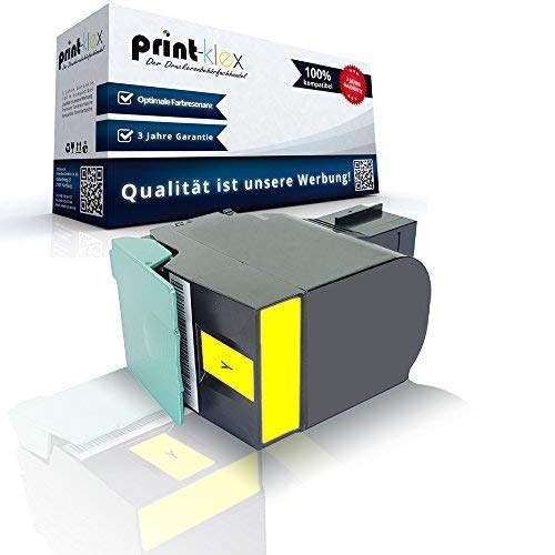 Print-Klex Tonerkartusche kompatibel für Lexmark CX317 CX317dn CX417de CX517de 71B20Y0 71B0040 Gelb