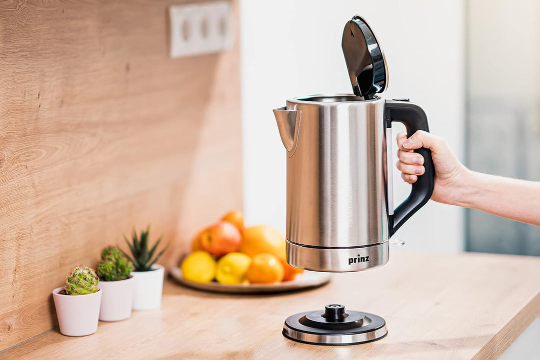 Prinz Edelstahl-Wasserkocher PZ-EWK1 – Testsieger Haus & Garten Test 02/2025 (Note 1,2 „Sehr gut“) –