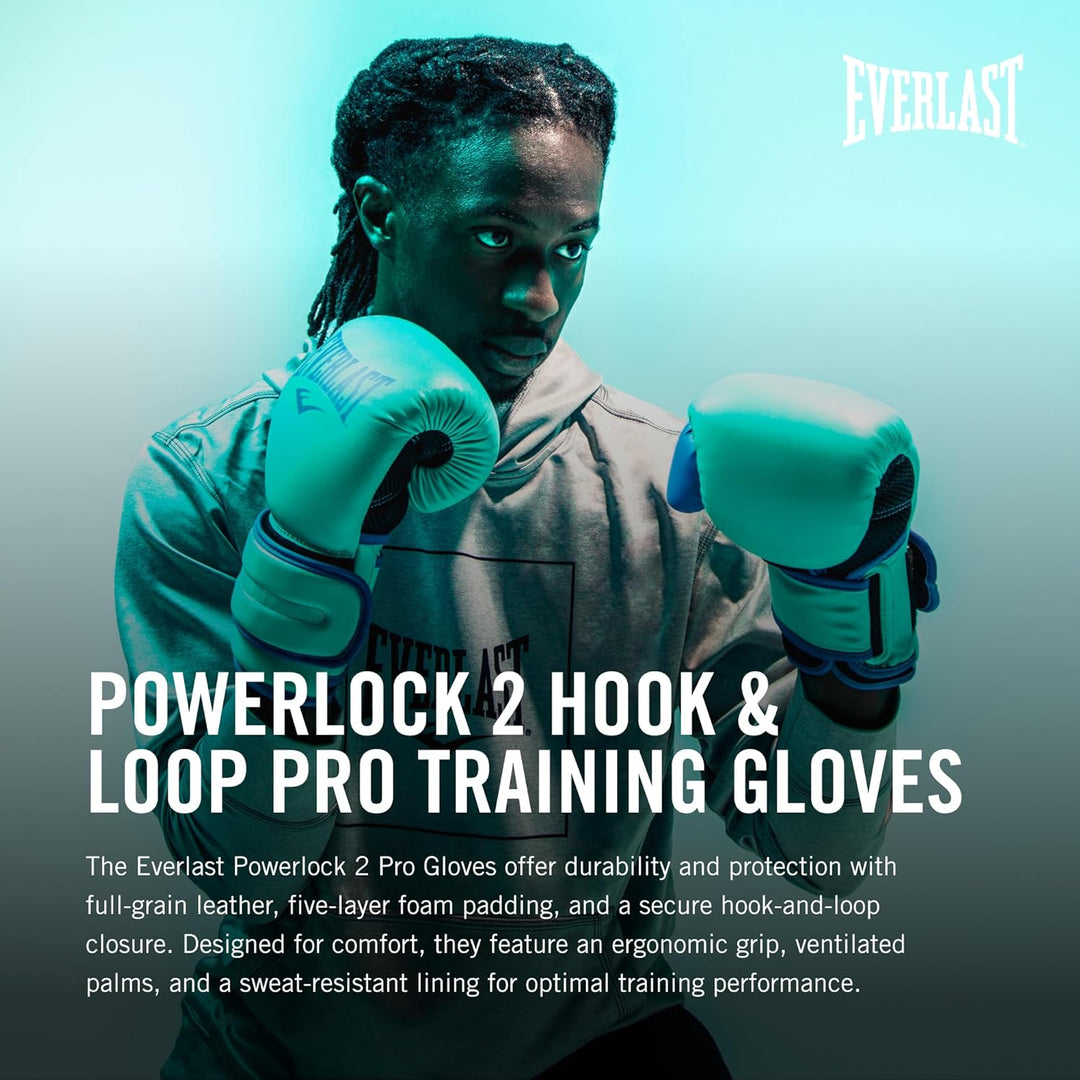 Everlast Unisex – Erwachsene Powerlock 2R Glove Handschuhe Dunkelgrau 12oz., Dunkelgrau 12oz.