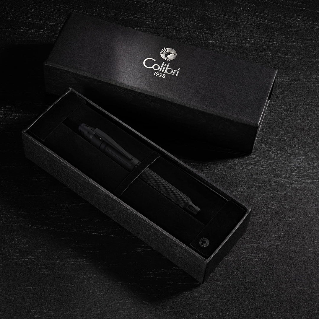 Colibri – Ascari Füllfederhalter Schwarz in hochwertiger Geschenkbox – edler Füller mit mittelgrosse