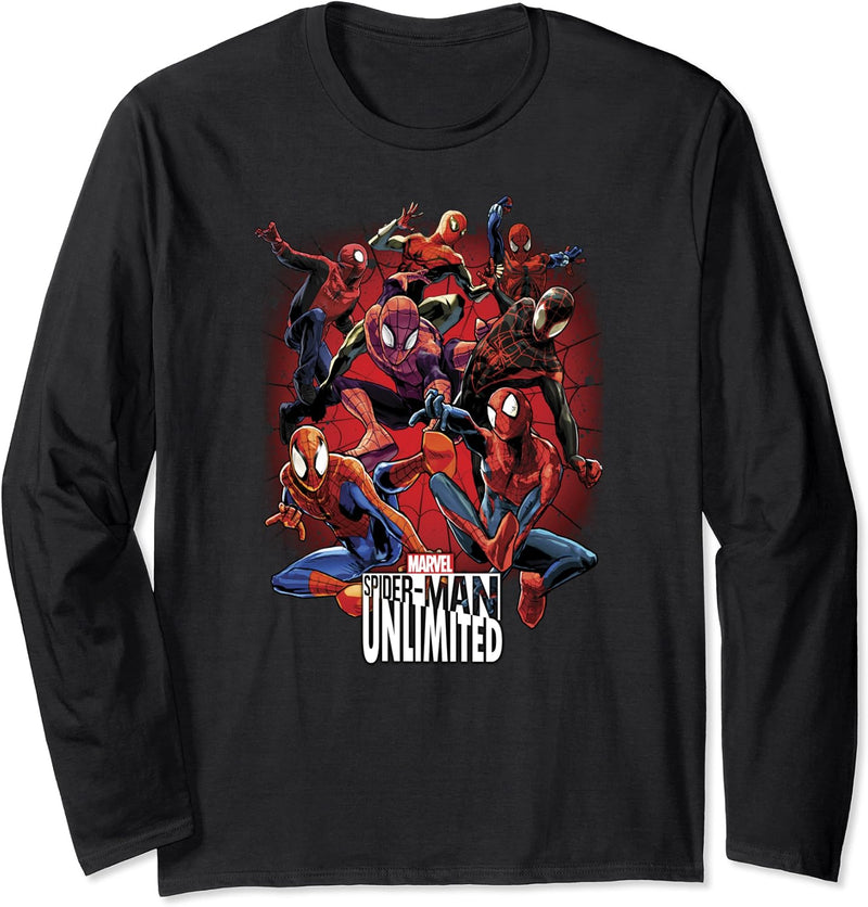 Marvel Spider-Man Unlimited Group Shot Langarmshirt