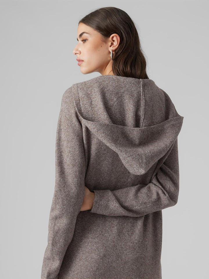 VERO MODA Female Strickjacke VMDOFFY Strickjacke, Coffee Bean/Detail: Melange