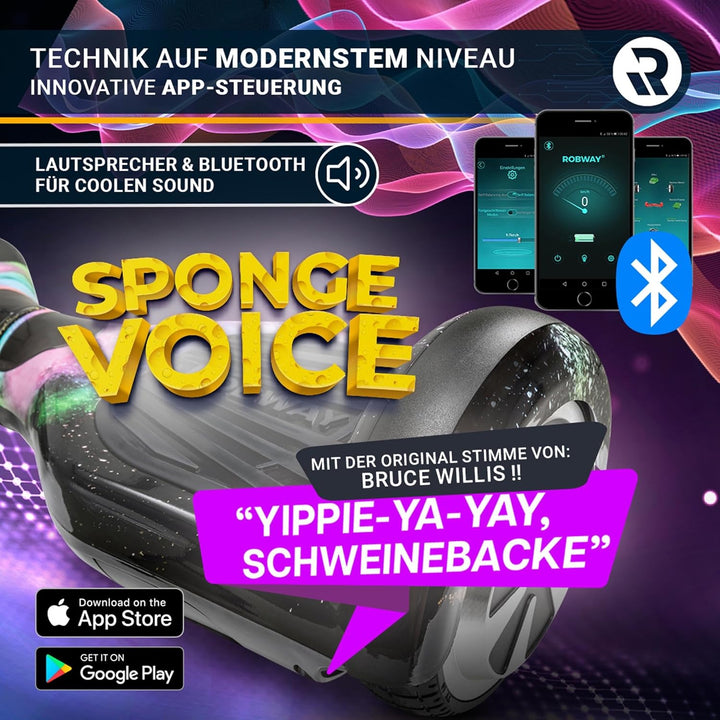 Robway W1 Hoverboard - Das Original - Marken Akku - Self Balance - 22 Farben - Bluetooth - 𝟮 x 𝟯𝟓𝟬 W