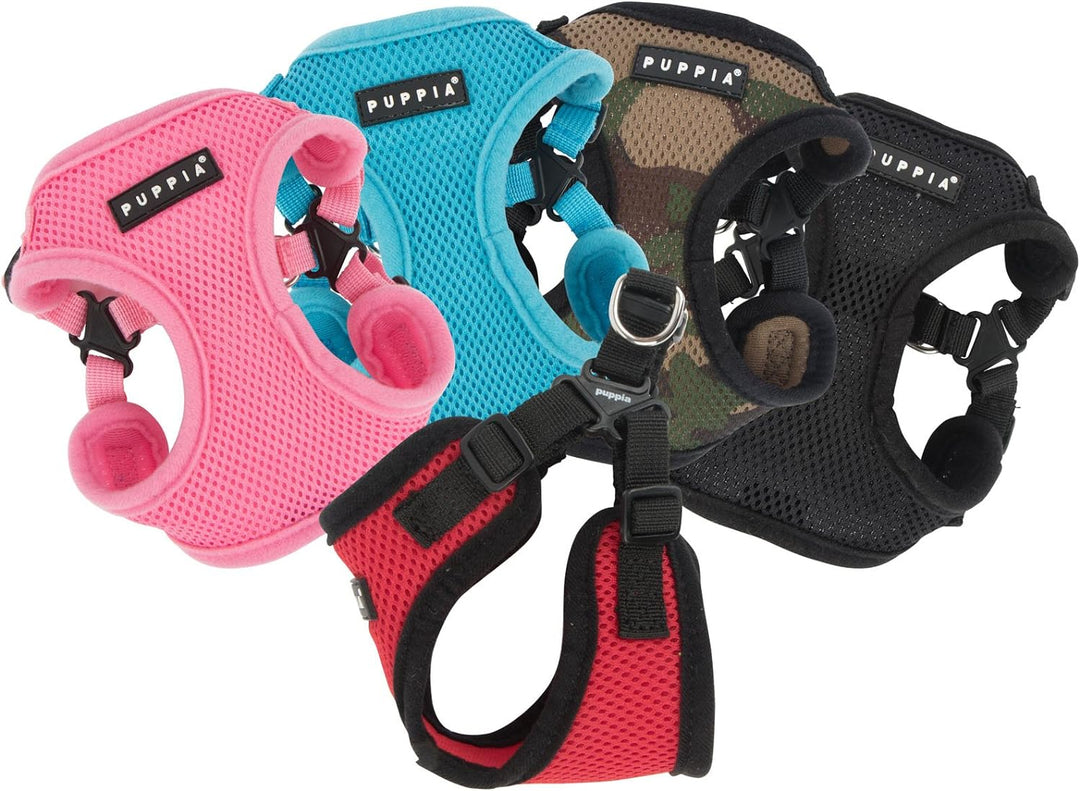 Puppia PARA-HC1533 SOFT HARNESS C, S, schwarz S schwarz, S schwarz