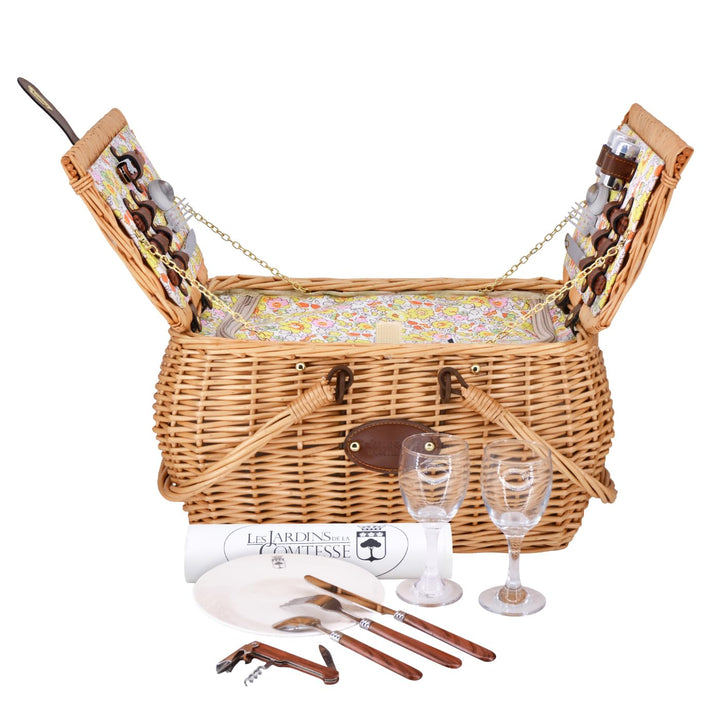 Picknickkorb Giverny, Gelb, für 2 Personen, isoliert, 17 l | Thermofach mit 17 l