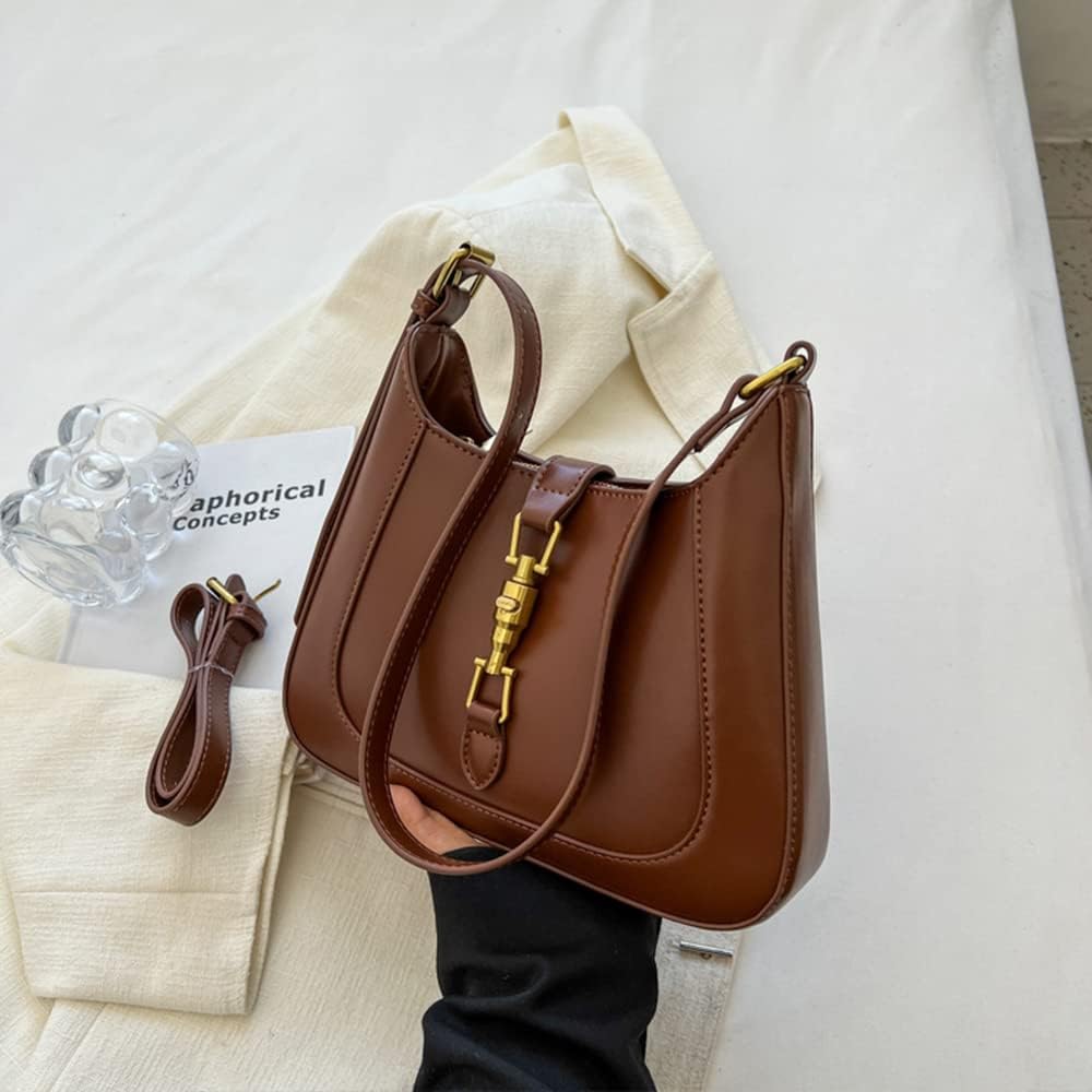 CARZA Schultertasche Geldbörse für Damen, Handtasche Crossbody Tasche Unterarm PU Leder Geldbörse To