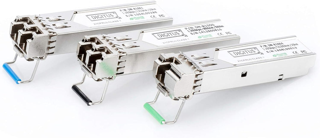 DIGITUS 10 Gbit Universal SFP+ Modul, Mini GBIC, Singlemode, LC Duplex, 1310 nm, 10 km, 10 Gbit/s SF