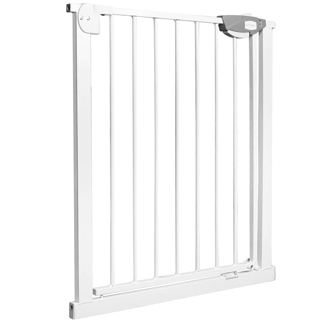 XMTECH Türschutzgitter Ohne Bohren Treppengitter für Kinder 75-85cm breit，Auto-Close Baby Türgitter