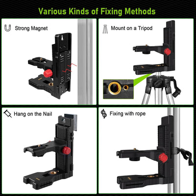 Zokoun Magnethalterung Laser Level Adapter - Alternative zu einem Standard 1/4 "und 5/8" Gewinde, vo