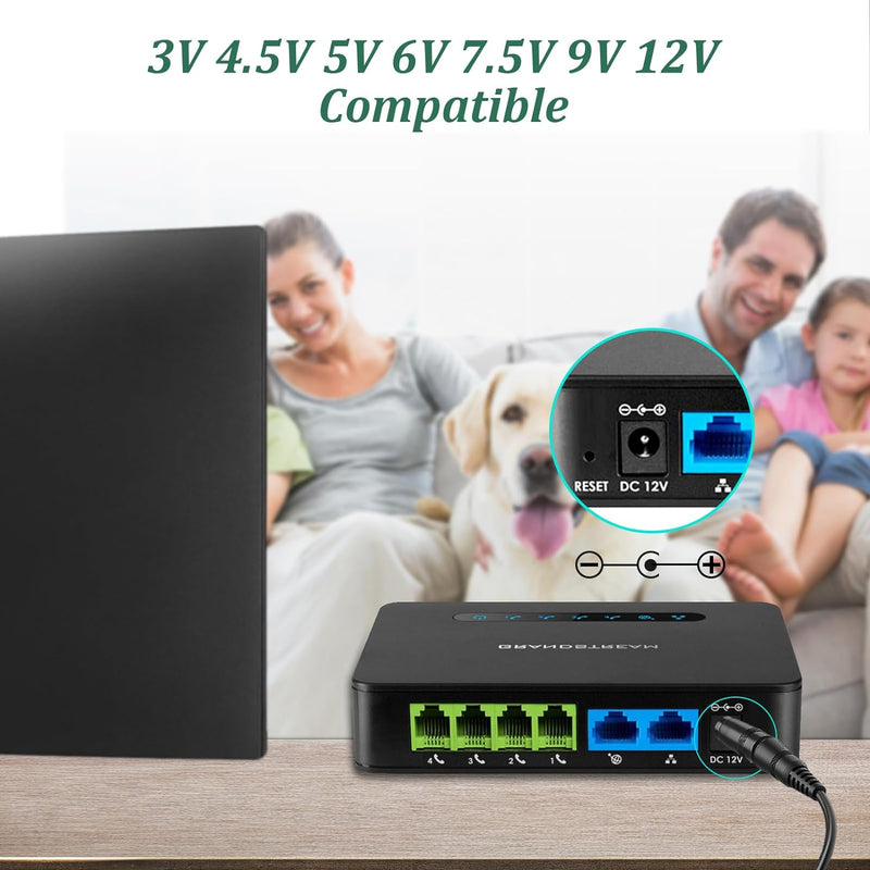 PChero 30W Universal AC/DC Adapter Schaltnetzteil mit 9pcs Adapter Tipps, enthält Mini & Micro USB S