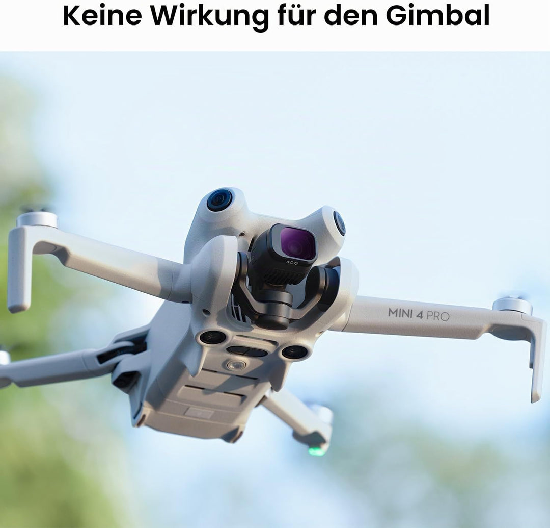 K&amp;F Concept Mini 4 Pro ND Filterset, 4 Stück ND8, ND16, ND32, ND64 Filter Kompatibel mit DJI Mini 4