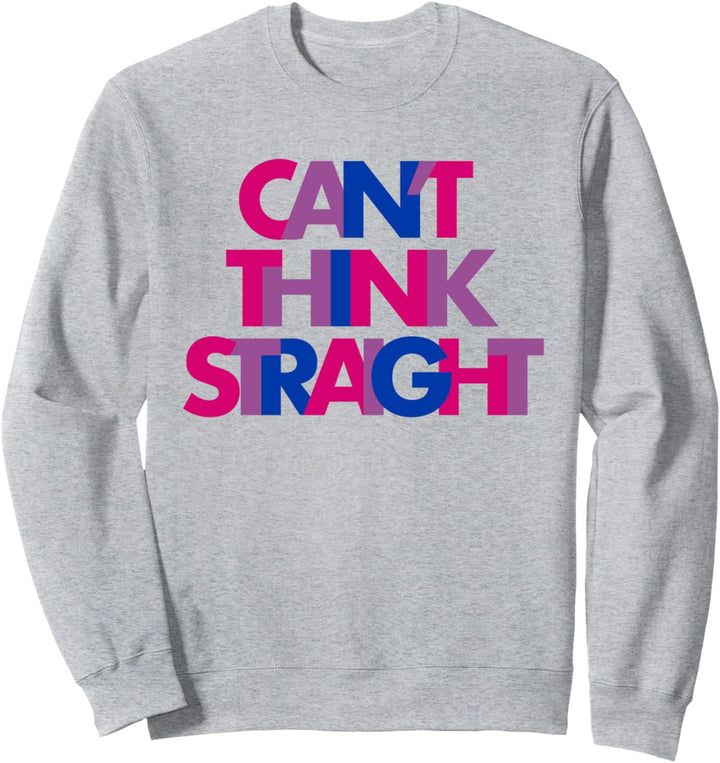 Bisexuelles Hemd kann nicht klar denken - LGBTQ Bisexual Pride Sweatshirt