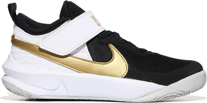 Nike Unisex Kinder Team Hustle D 10 Gs Gymnastikschuh 28.5 EU Black Metallic Gold White Dust, 28.5 E