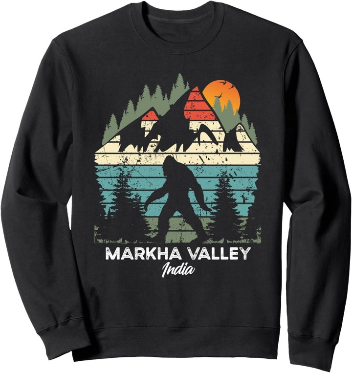 Vintage Markha Valley Wanderweg Retro 80er Jahre Sweatshirt