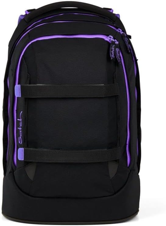 Satch pack Schulrucksack Set 2tlg. inkl. Schlamperbox (Purple Phantom), Purple Phantom