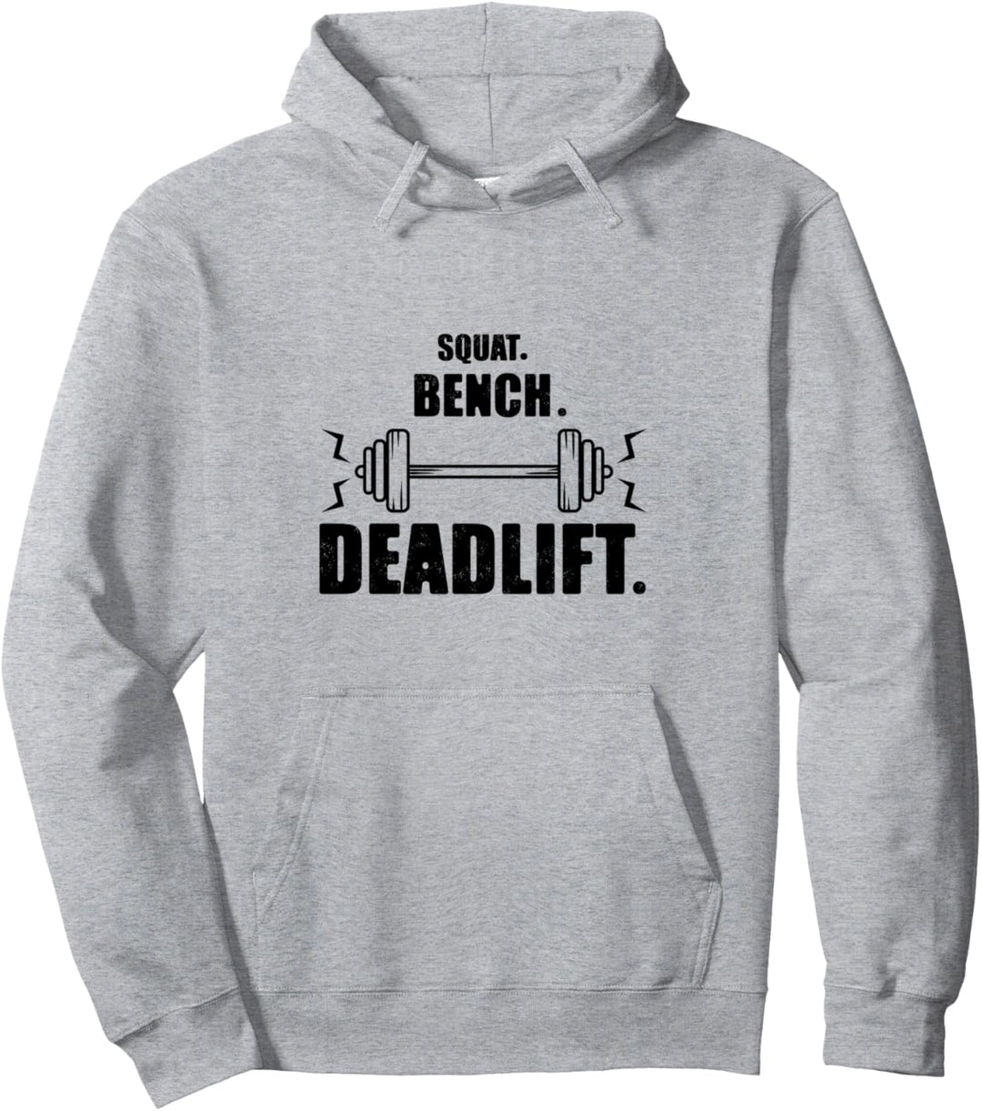 Squat Bench und Deadlift Powerlifting Gewicht Pullover Hoodie