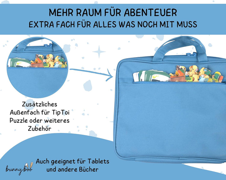 bunnyboo Tasche für TipToi - Platz für bis zu 8 Bücher - TipToi Starterset mit Einsatz für Tiptoi St