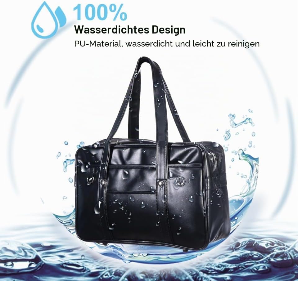Hemobllo Japanische Uniform Schultertasche Aus Pu – Wasserdichte Einzelschulter-Handtasche Für Damen
