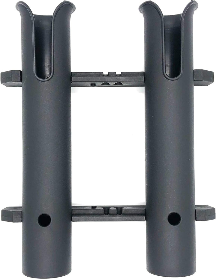 Wall Mounted Fishing Rod Holders Tubes Links Fishing Rod Holder Rack Rests 2-polig, Schwarz, 2-polig