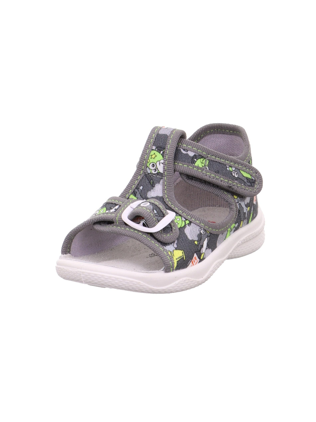 Superfit POLLY Hausschuhe 0-400292 Jungen 19 EU Grau Grün 2000, 19 EU Grau Grün 2000