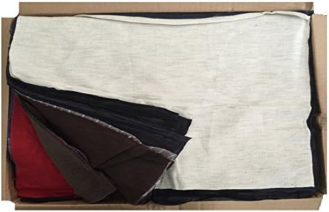 gestanzte Baumwollputzlappen im 10 kg Karton, 38 x 38cm (Trikot bunt), Trikot Bunt