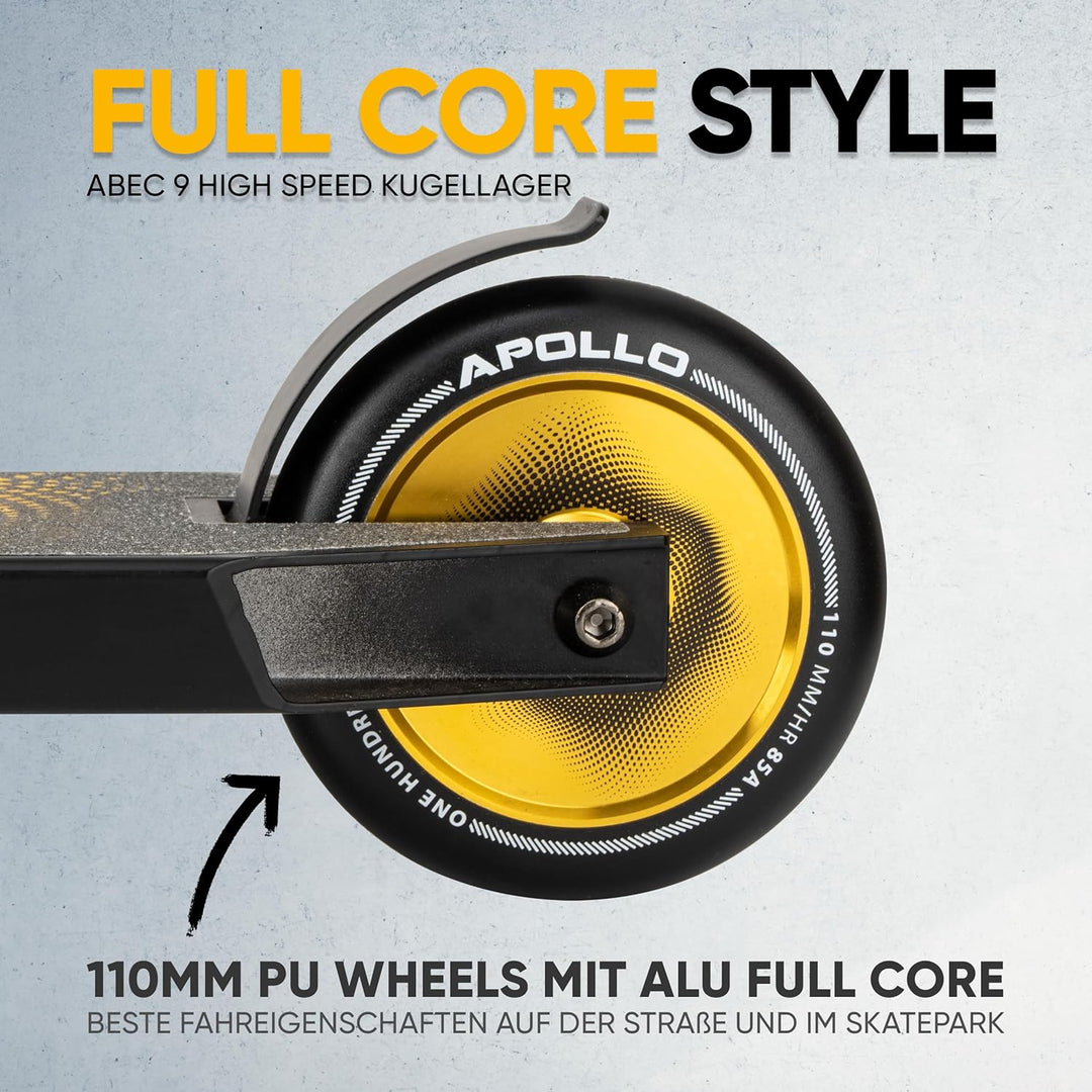 Apollo Stunt Scooter - Eagle, eloxierter Profi Stuntroller, Kinder Scooter mit ABEC 9 Kugellagern, 1