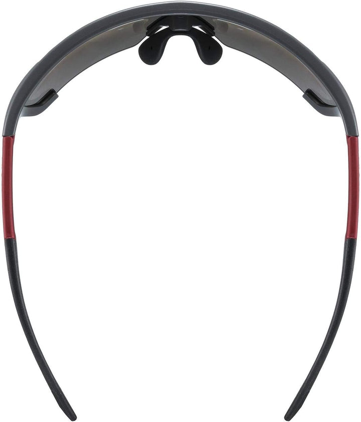 Uvex Unisex Sportstyle 707 Sportbrille (1er Pack) Einheitsgrösse grey red mat/silver, Einheitsgrösse