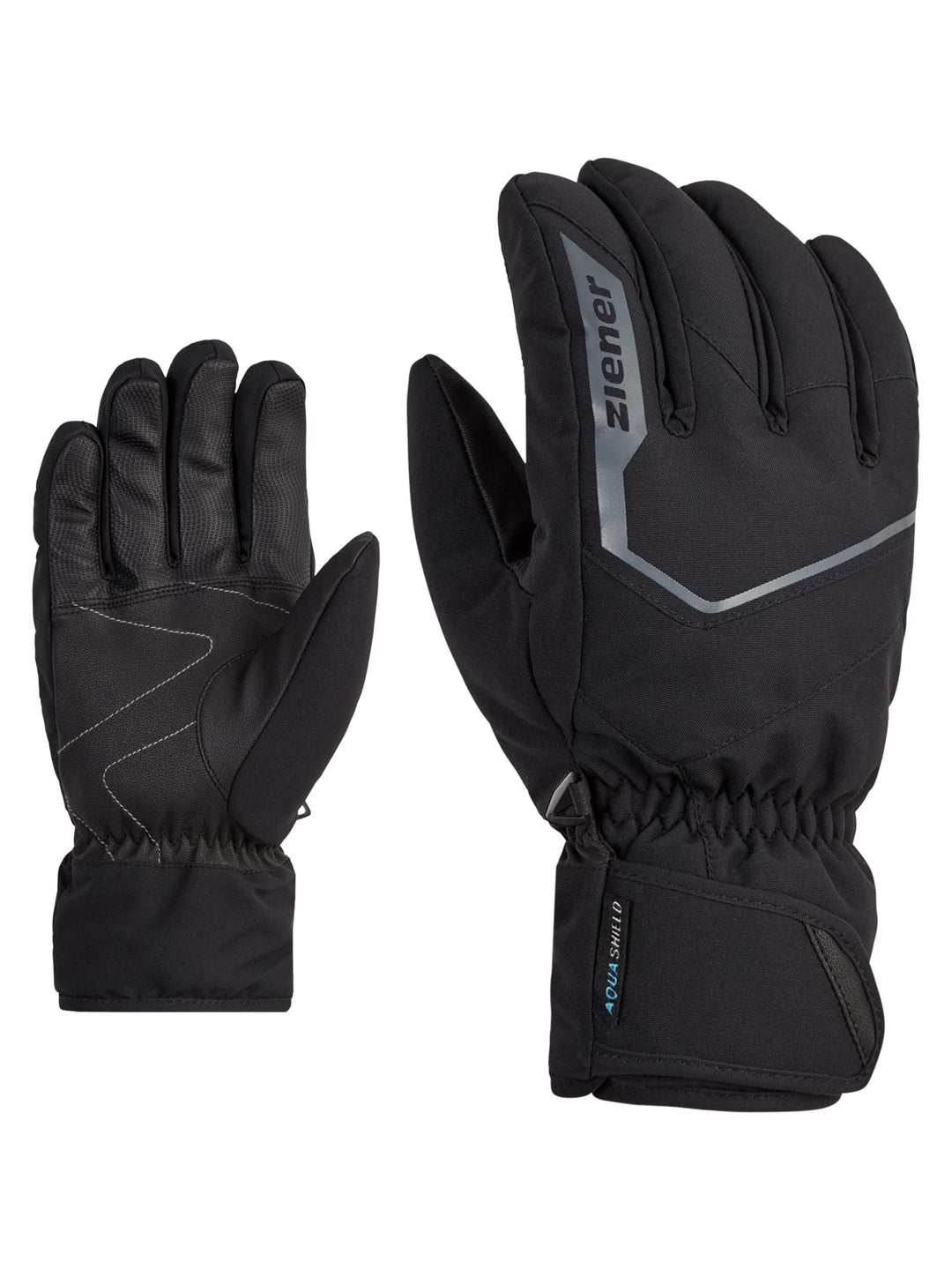 Ziener Herren Garigon Ski-Handschuhe/Wintersport | wasserdicht, atmungsaktiv 10.5 Schwarz, 10.5 Schw