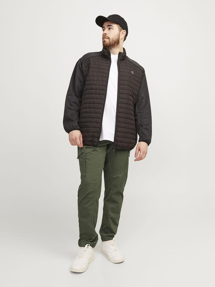 Jack & Jones Male Cargo-Hose Plus Size Slim Tapered Fit Cargo-Hose 40W / 30L Olive Night, 40W / 30L