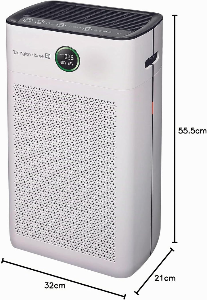 Tarrington House Luftreiniger AP4021, mit HEPA H14-Filter, Reinigungsleistung bis zu 338 m³/Std, wei
