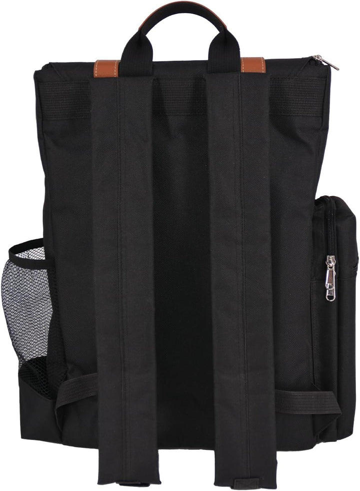 Les Jardins de la Comtesse - Picknick-Rucksack für 4 Personen – Schwarz – komplett mit Kühlfach – ro