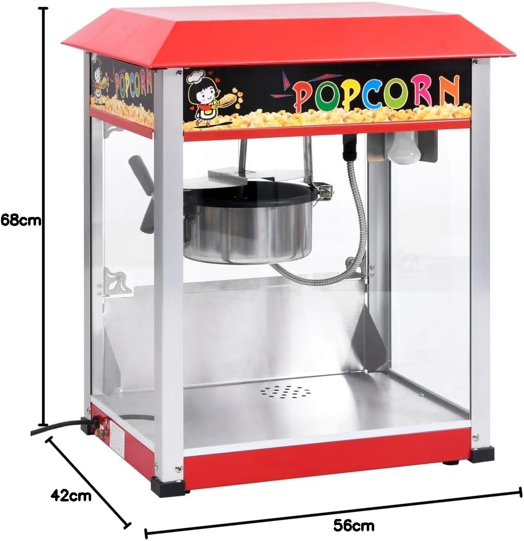 vidaXL - Popcornmaschine mit Teflon-Kochtopf 1400 W