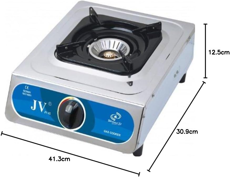 JV Edelstahlkocher Turbo 1-flammig