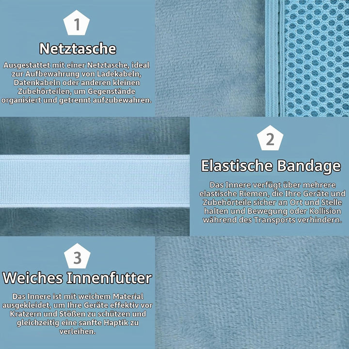 co2CREA Hart Reise Schutz Hülle Etui Tasche für JBL GO 4 /JBL GO 3 Eco/JBL GO 3 Ultra tragbarer Blue
