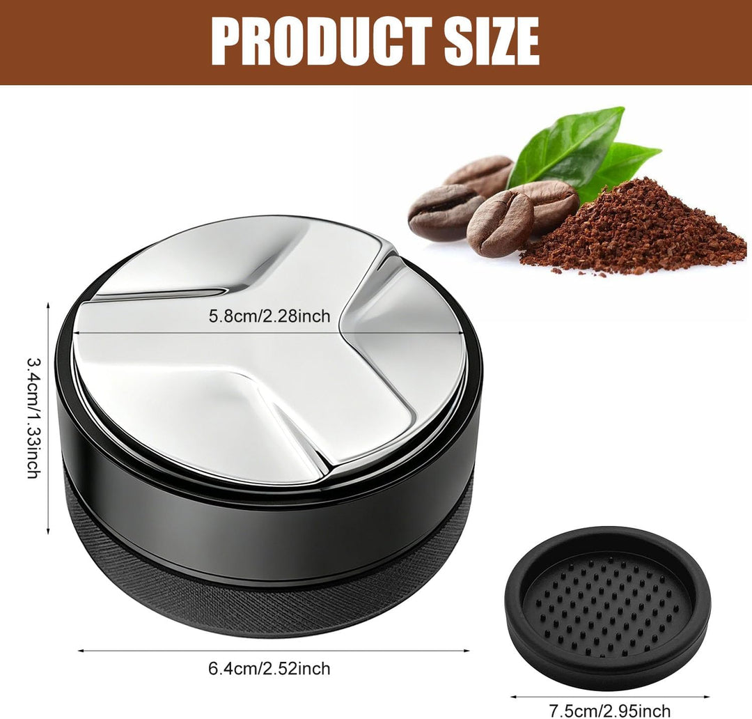 Coffee Leveling Tool, 58mm, Coffee Distributor Kaffeeverteiler | Mit Tampermatte, zum Nivellieren vo