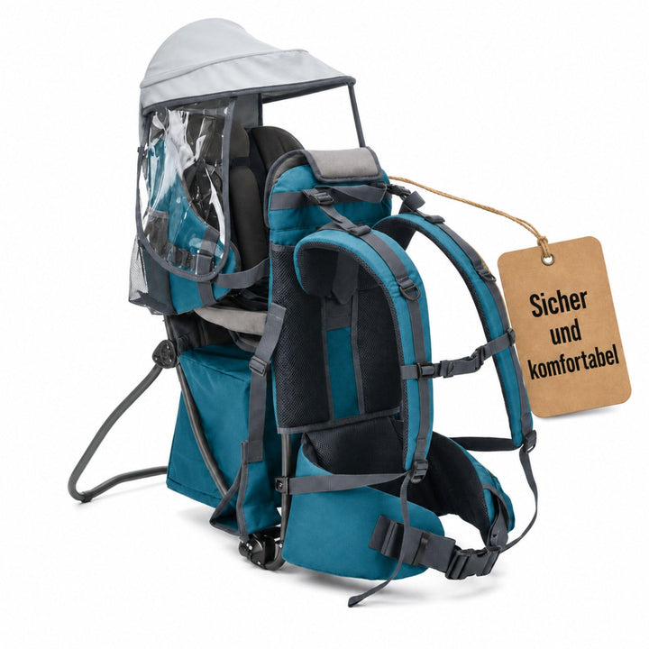 Fillikid Rückentrage Explorer Elite Exklusiv | Kindertrage für Wandern & Reise | Babytragerucksack m