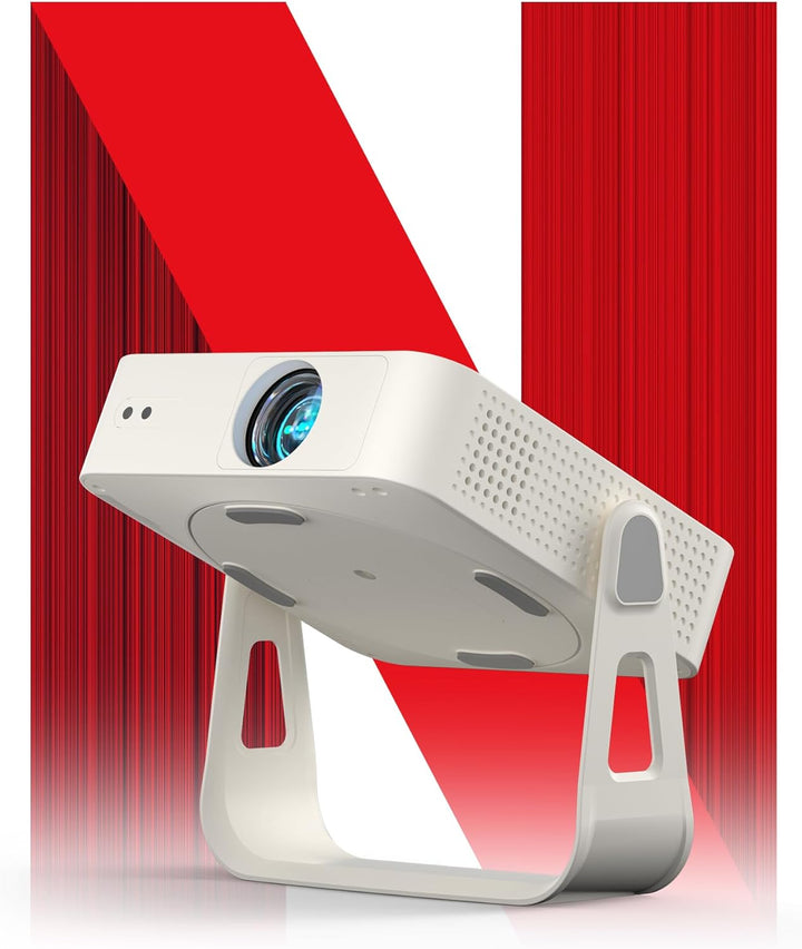 Smart Beamer Netflix Offiziell Mini Projektor 4K mit Autofokus ＆ Trapezkorrektur, VOPLLS 700ANSI 108