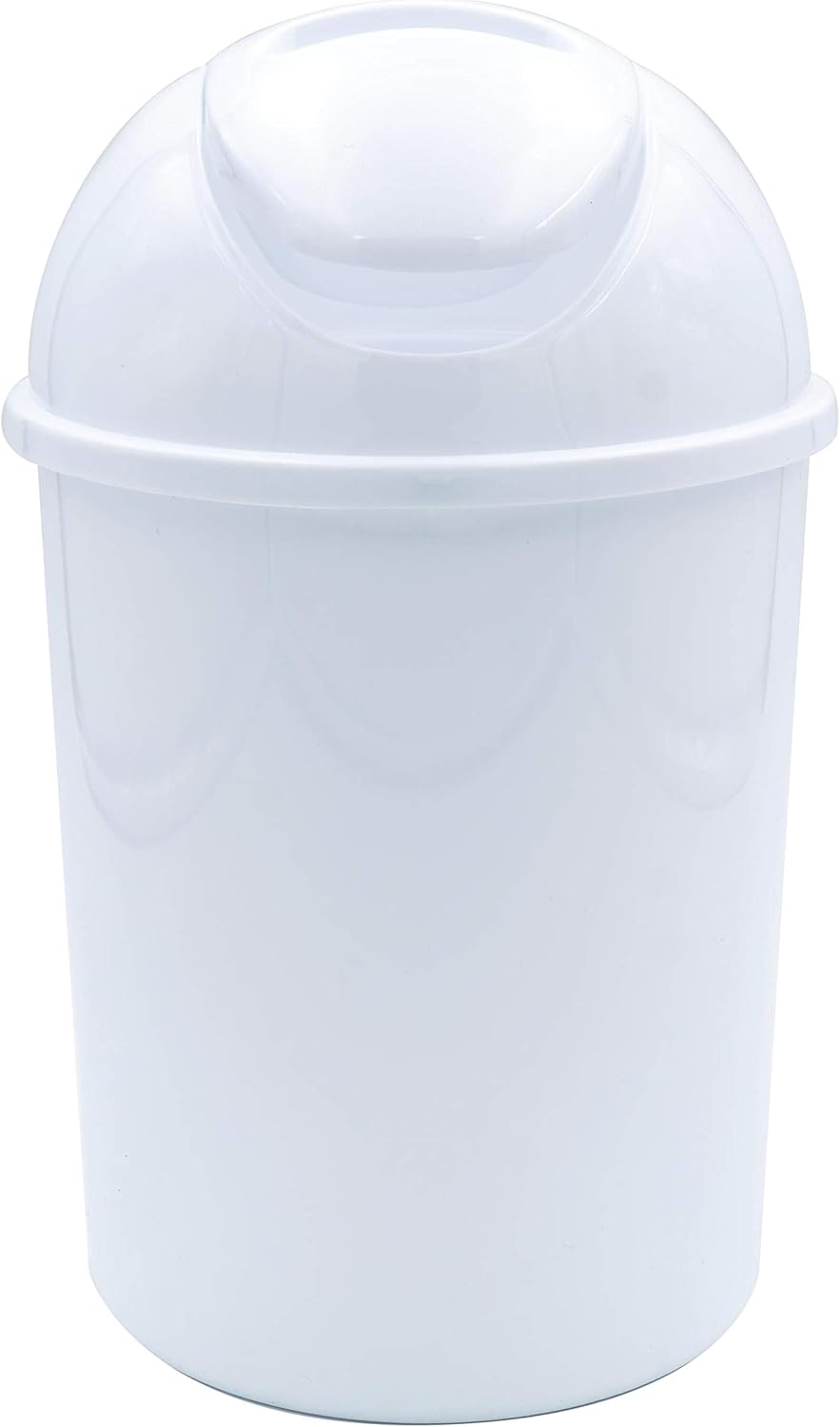 RIDDER Kosmetikeimer, Abfalleimer mit Schwingdeckel Eco 5 L weiss, Weiß