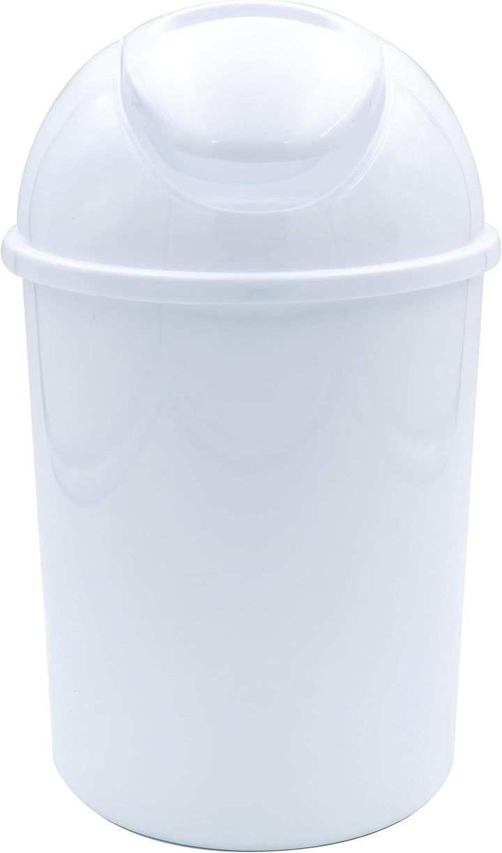 RIDDER Kosmetikeimer, Abfalleimer mit Schwingdeckel Eco 5 L weiss, Weiß