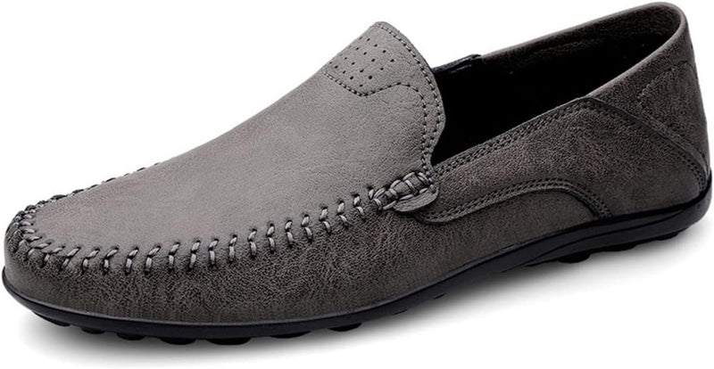 Herren Klassische Mokassins Lederschuhe Loafers Schuhe zum Autofahren modische Schlupfschuhe Slipper