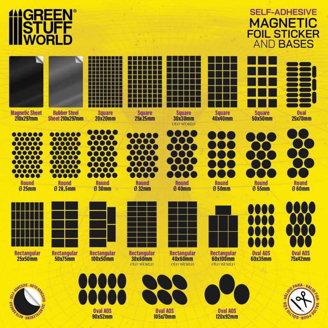 Green Stuff World für Modelle & Miniaturen Magnetfuss, rund, 32 mm, 10863