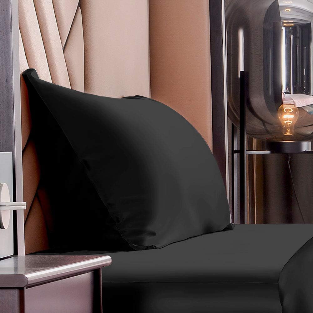 THXSILK 100% 19 Momme Seide Kissenbezug Kissenhülle mit Reissverschluss - Seide Kissen Bezug - Super