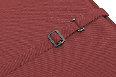 Traumnacht Komfort 2er Set Liegenauflagen Outdoor rot mit abnehmbarem Bezug, 190 x 58 x 6 cm, Öko-Te
