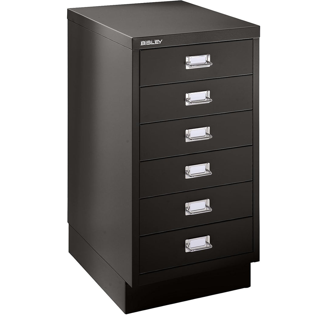 BISLEY | MultiDrawer™ 39er Serie | mit Sockel | DIN A3 | 6 Schubladen | Schwarz