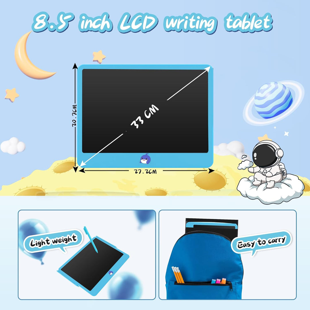 LEYAOYAO Dual-Pen LCD Schreibtafel, 13 Zoll Bunte Kritzeleien Maltafel Zaubertafel, Büro-Memoboard,