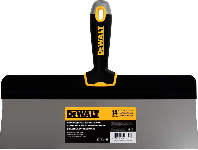 DEWALT DXTT-2-196 Taping-Messer, 35,6 cm, Edelstahl mit weichem Griff 14-Inch, 14-Inch