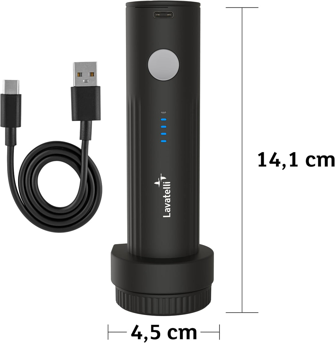 Lavatelli - VAC-U-PUMP Wireless Elektrische Vakuumpumpe für Vakuumbeutel Kleidung Reise, kompakt & s