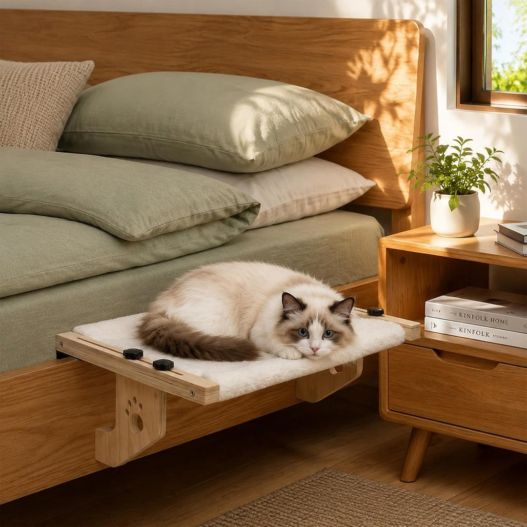 Heizungsliege Hängende Katzenhängematte, Katzen Hängematte Fenster, Holz Hängematte Katze Heizung, F
