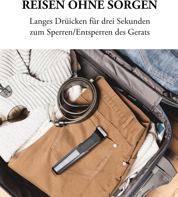 Intimrasierer Mann, kensen 2 in 1 Rasierer Herren Intimbereich Wasserdicht Körperrasierer Herren Typ
