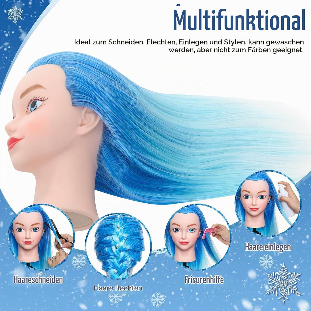 NEVERLAND Professionelle Frisur 20 inch 100% Synthetisches Haar Training Kopf Ein menschliches Model